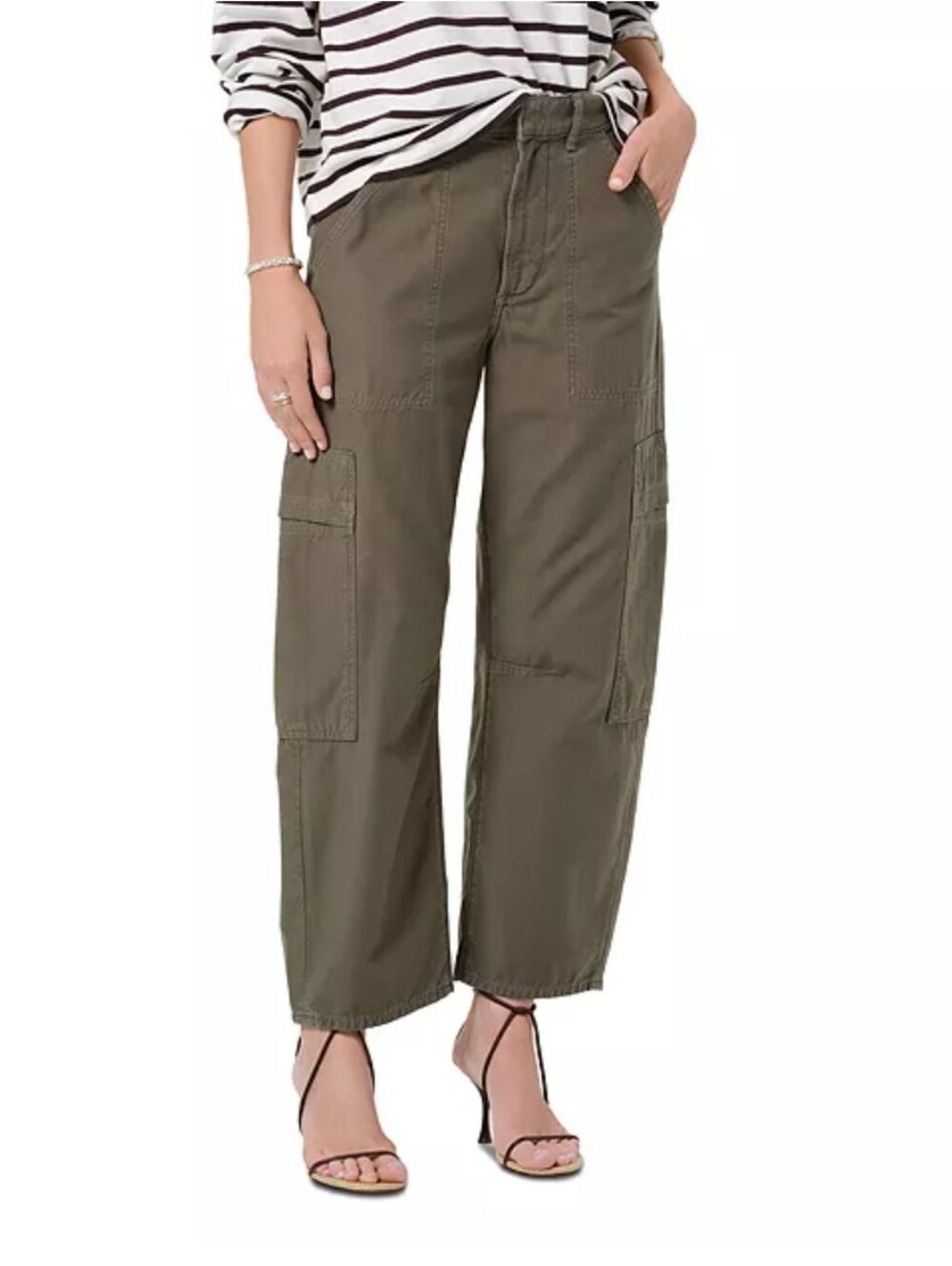 Citizens of Humanity Marcelle Cotton Slung Cargo Pants - 32